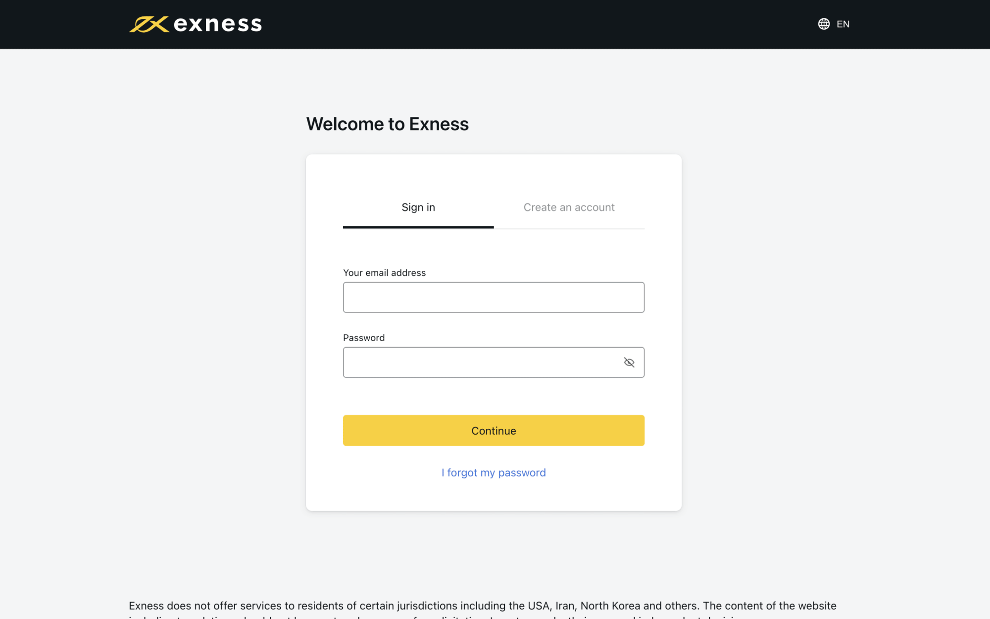 Exness minimum online deposit